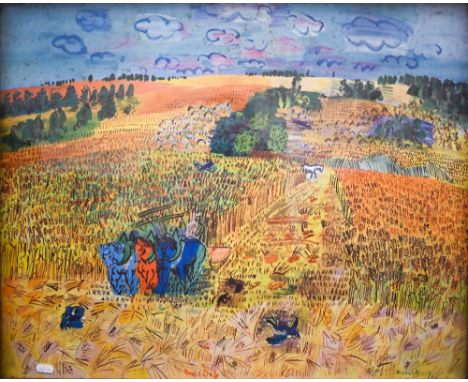A 'Turnstile' print after Raoul Dufy,&nbsp; 52 x 64 cm 