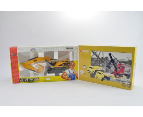 Joal CAT 373 Excavator plus Corgi Wimpey Building Britain Gift Set. NM in VG Boxes. 