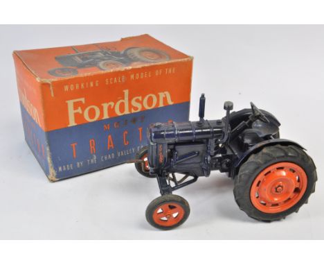 Chad Valley Clockwork Model of a Fordson Major E27N Tractor. Untested. Generally VG+ in VG Box.