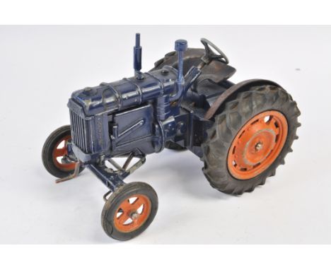 Chad Valley Clockwork Model of a Fordson Major E27N Tractor. Untested. Generally G+.