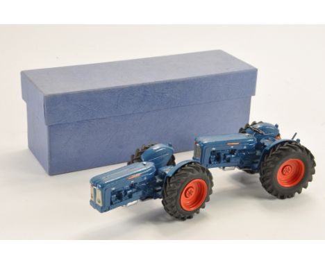 Hand Built Britains based 1/32 Fordson Power Major Doe Triple D Tractor. VG to E with Box.
