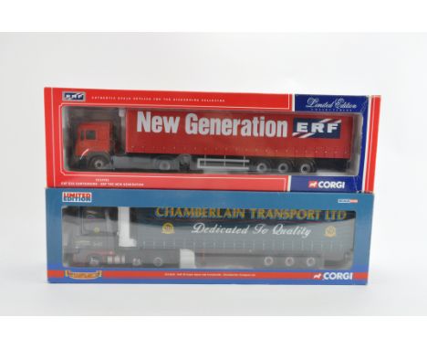 Corgi 1/50 Diecast Truck Models including New Generation plus Chamberlain issues. E to NM in VG Boxes. (2)