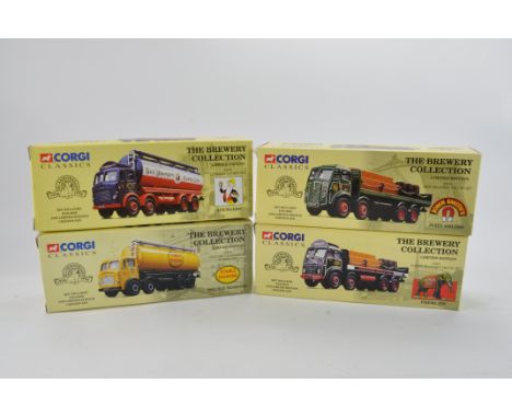 Corgi Classics 1/50 scale Brewery Collection Commecial Truck Diecast. Various issues. E to NM in boxes. (4)