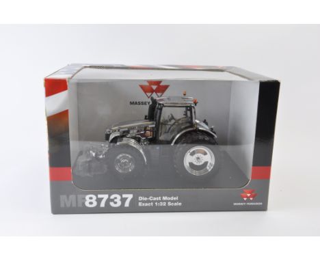 Universal Hobbies 1/32 Massey Ferguson 8737 Tractor. Special Chrome Edition. 