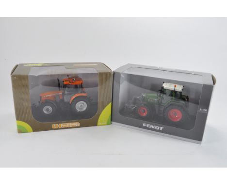 Universal Hobbies 1/32 Massey Ferguson 6465 Kommunal plus Fendt 820 Tractor Duo. NM to M in VG to E Boxes. (2)