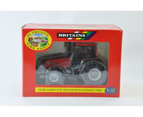 Rare Britains 1/32 Valtra 8750 (in Red) Tractor with Flotation Tyres. NM to M in VG Box.