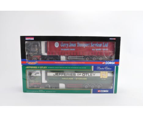Corgi 1/50 Diecast Truck Models including Gerry Jones Transport plus Jefferies of Otley issues. E to NM in VG Boxes. (2)