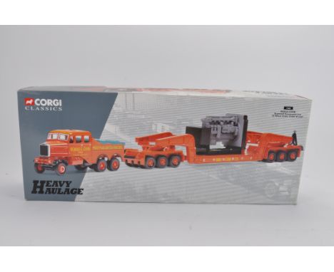 Corgi No. 17603 Siddle Cook Heavy Haulage Scammell Tractor and Low Loader Set. NM to M in E Box.