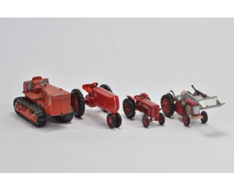 Selection of Farm Diecast including interesting Crawler Tractor with Rubber Tracks. Possible Hubley but unconfirmed. Also Cor