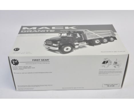 First Gear 1:34 scale Mack Granite Heavy Duty Dump Truck (Thomas &amp; Diplacido). NM-M. Box E.