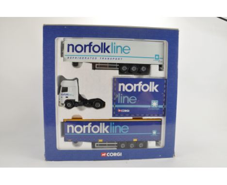 Corgi 1/50 CC99129 Norfolk Line 3 Piece Truck Set. VG in G Box.