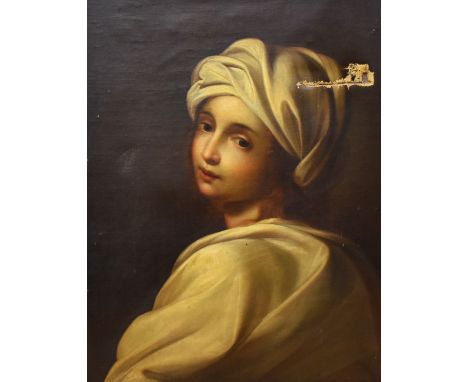 Follower of Guido Reni (1575-1642, Italian), 19th Century, oil on canvas, Portrait of Beatrice Cenci, the Roman noblewoman, d
