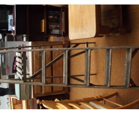 Vintage wooden step ladders 