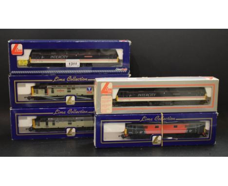 Trains - Lima OO gauge diesel locomotives Virgin L204789;  others L204932;  L204647;  L204976;  and Intercity, Finsbury Park,