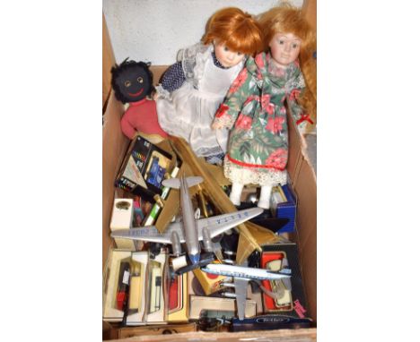 Toys and Juvenalia - dolls; die cast vehicles; model aircraft