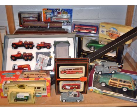 Die cast models - Corgi Toys 31009 Wynns Heavy Haulage set;  others;  Burago Porche 356B  cabriolet ;  Mercedes 300 SL;  othe