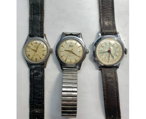 3 vintage gents wristwatches includes Hafis , Rotary ,Itna