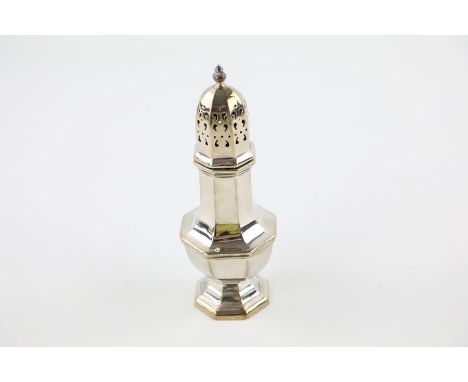 Vintage 1960 hallmarked London 925 sterling silver sugar shaker, Maker - A C and Sons Ltddimensions - 17cm x 6.5cm, Weight 14