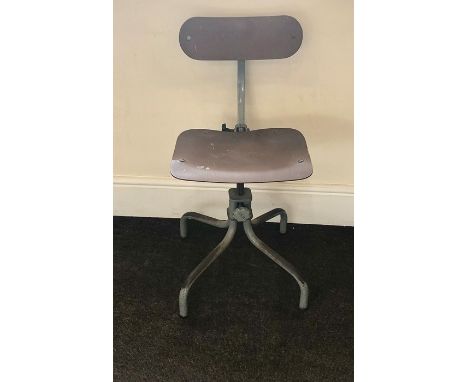 Original Vintage Tan-sad machine stool 