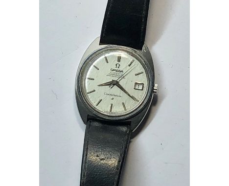 Vintage Gents stainless steel Omega automatic chronometer constellation cal 561 wristwatch the watch winds and ticks no warra