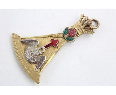 Antique / Vintage masonic croix rose jewel In Toye & Co fitted case maker marked Toye & Co London Item is in vintage conditio