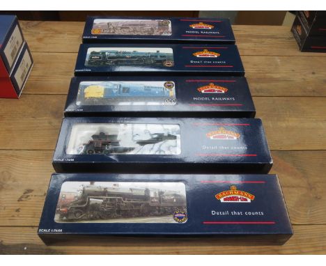 FIVE MODERN BLUE BOX BACHMANN LOCOMOTIVES, UNTESTED 