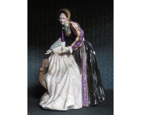 ROYAL DOULTON LIMITED EDITION GLAZED CERAMIC FIGURE- CATHERINE HOWARD, HN3449