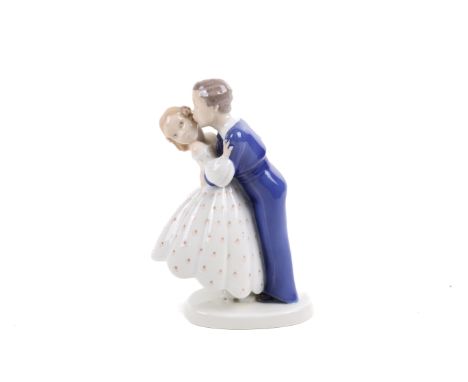 A Bing & Grondahl Denmark figure. Modelled as two children embracing, No 2162, H18.5cm