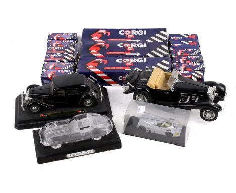 A collection of diecast. Including fifteen boxed Corgi details including a Scammel Container Truck, Volvo Car Transporter, a 