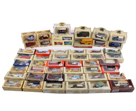 A collection of assorted diecast model vehicles. Including Corgi and Lledo, majority boxed.