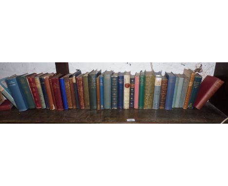 Shelf of assorted books, inc. Rupert Brook, etc.