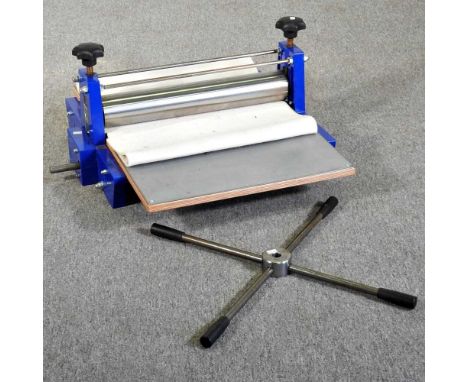 A Big Presse artist's roller printing press, 500 x 700mm plateOverall condition looks to be complete and reasonably clean. We