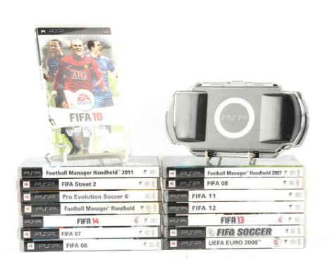 PlayStation Portable (PSP) Football bundle [15] (PAL) Includes: PSP Console [Piano Black], Football Manager Handheld, Footbal