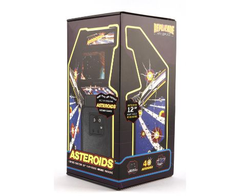 New Wave Toys x RepliCade 1/6 Scale Asteroids Arcade Machine Item is complete, boxed and in excellent condition Item comes wi