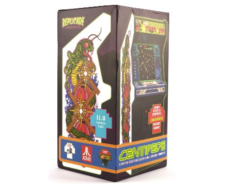 New Wave Toys x RepliCade 1/6 Scale Centipede Arcade Machine Item is complete, boxed and in good condition Condition Report: 