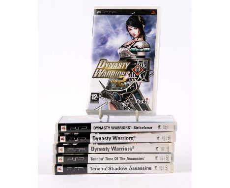 PlayStation Portable (PSP) Japanese Action bundle [6] (PAL) Includes: Dynasty Warriors (x2), Dynasty Warriors: Strikeforce, D