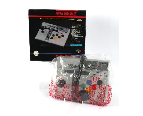 Super Nintendo (SNES) Super Advantage boxed joystick peripheral (PAL) Item is complete, boxed and in great condition, though 