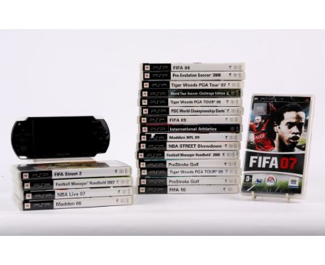 PlayStation Portable (PSP) Sports bundle [20] (PAL) Includes: PSP Console [Piano Black], FIFA 07 (sealed), FIFA 09 (x2), FIFA