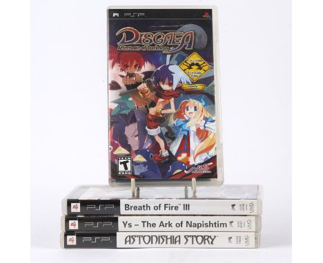 PlayStation Portable (PSP) JRPG bundle Includes: Ys: The Ark of Napishtim (PAL), Breath of Fire III (PAL), Astonishia Story (