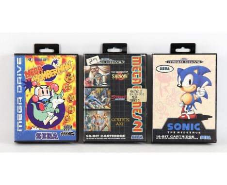 SEGA Mega Drive Arcade Classics bundle (PAL) Includes: Mega Games 2, Mega Bomberman and Sonic the Hedgehog Games are complete