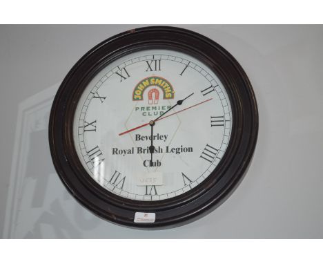 John Smith's Brewery British Legion Clock 