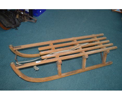 Vintage Wooden Sled 