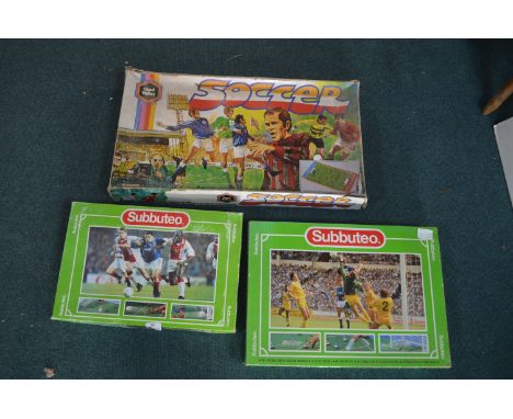 Two Subbuteo Sets and a Chad Valley Soccer Game 