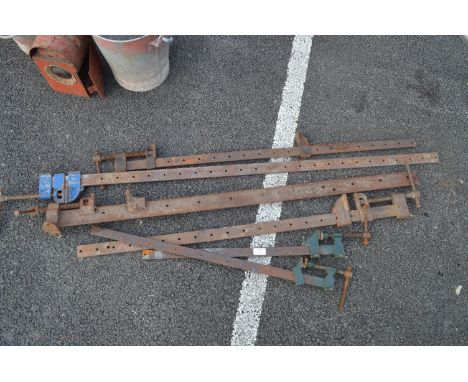 Six Assorted Sash Clamps 