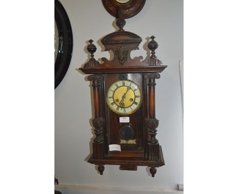 Victorian Wall Clock (working condition) 