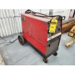 Lincoln Wire-Matic 255 CV/DC Arc Welder, On Bottle Cart