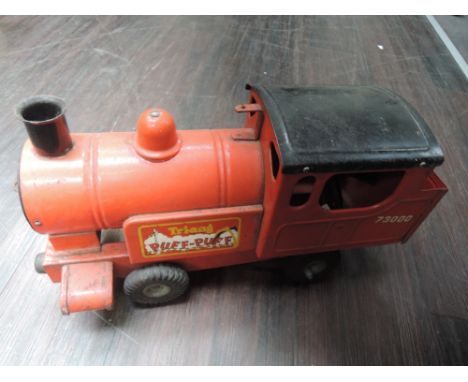 A Triang tinplate Puff Puff pull along tank engine 73000