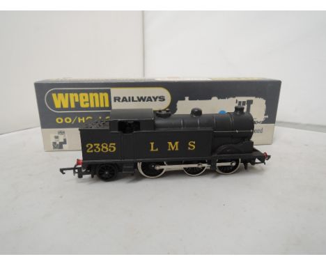 A Wrenn 00 gauge 0-6-2 tank engine 2385 in black LMS livery and in original box W2215 packer No 3