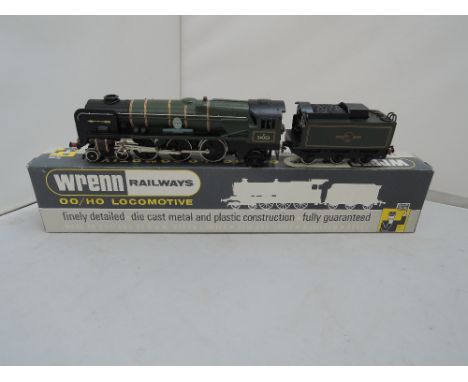 A Wrenn 00 gauge 4-6-2 loco and tender, West Country Sir Keith Park golden arrow 34053 in B.R. green livery and in original b