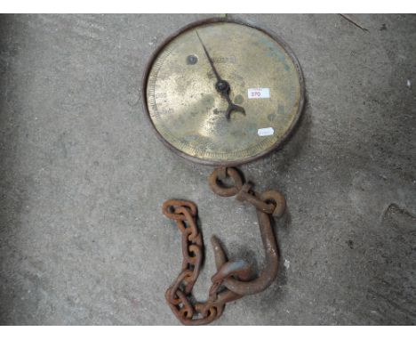 A salter spring balance scale